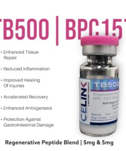 TB-500/BPC-157 Blend: Ultimate Healing & Regneration Blend (5mg/5mg)