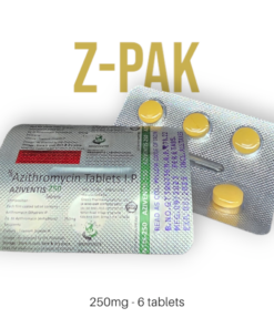 Z-Pak (Azithromycin) – 250mg